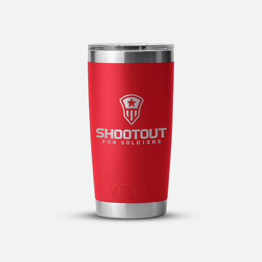 Yeti 20oz Rambler Tumbler (Corp Red)